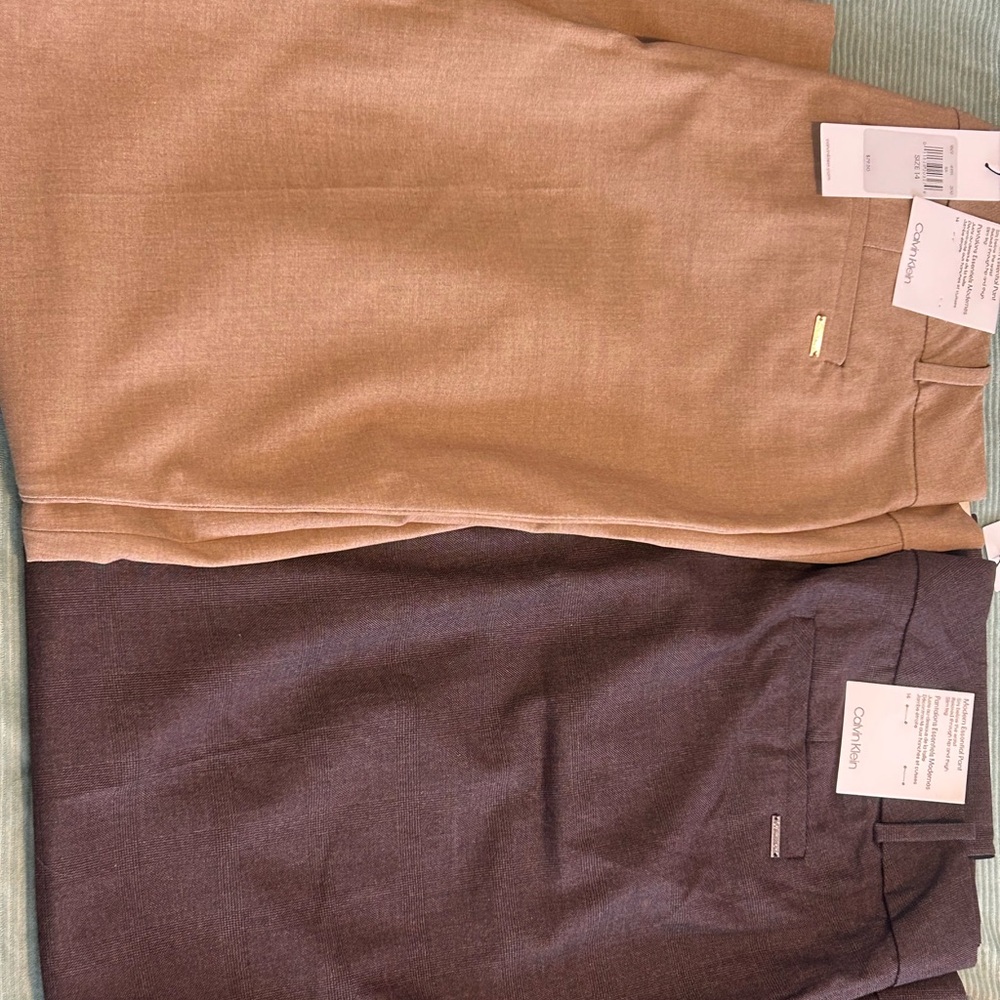Calvin Klein women's Dress Pants in Tan and Brown